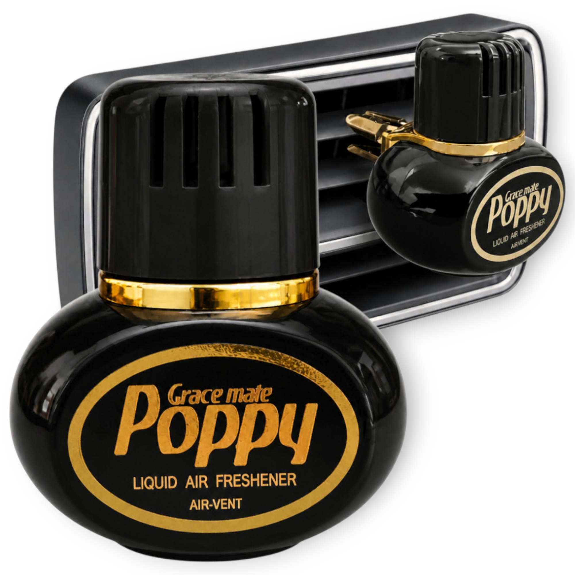 Mini Poppy Grace mate Lufterfrischer New Car Duft für Lüftungsgitter LKW KFZ Auto Bus