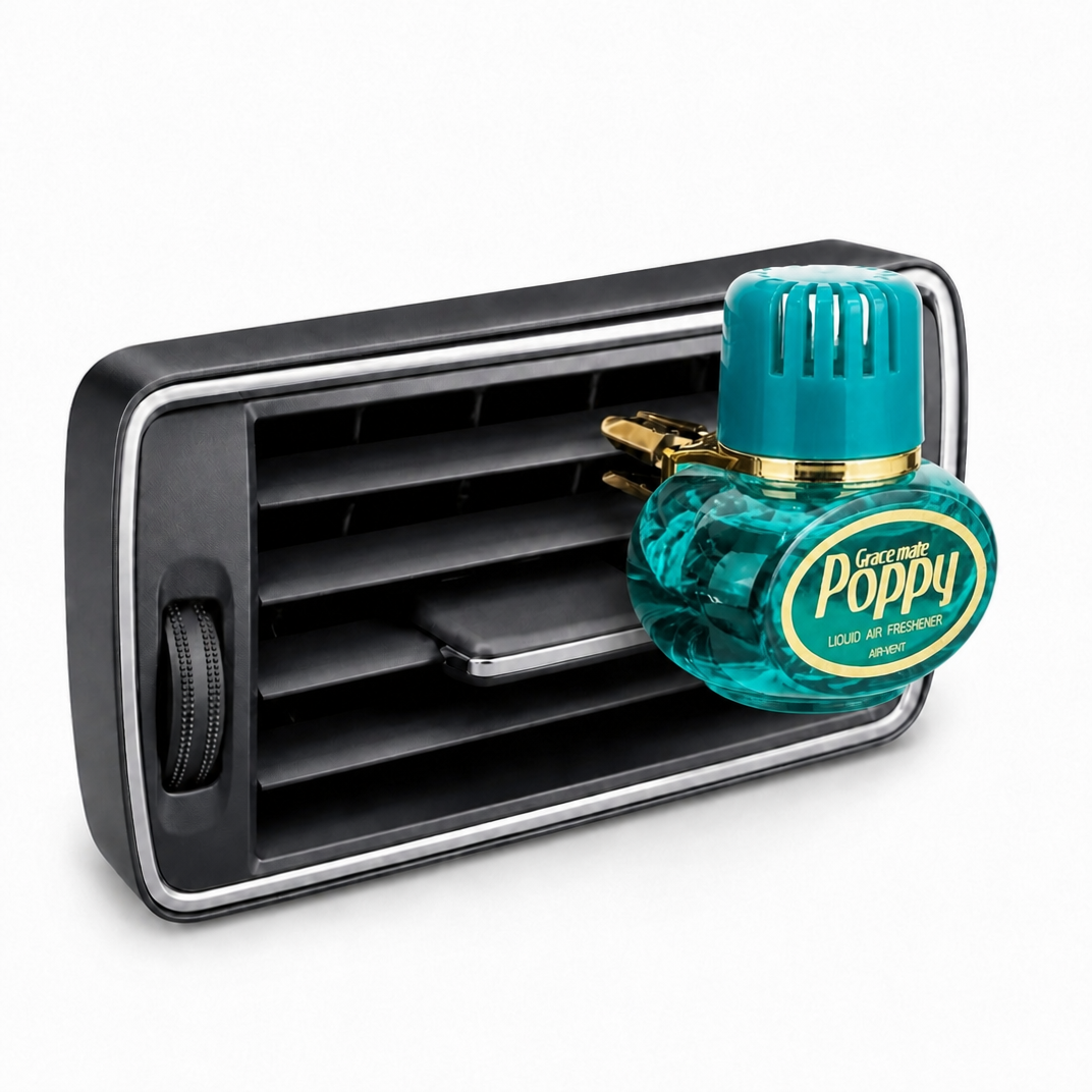 Mini Poppy Grace mate Lufterfrischer Freesie Duft für Lüftungsgitter LKW KFZ Auto Bus