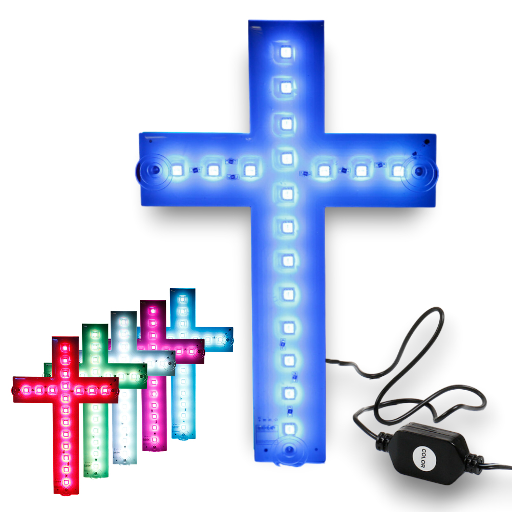Cross Led Prop TRUCK DUCK® LED Cross illuminated 24V multi colour interior light ...