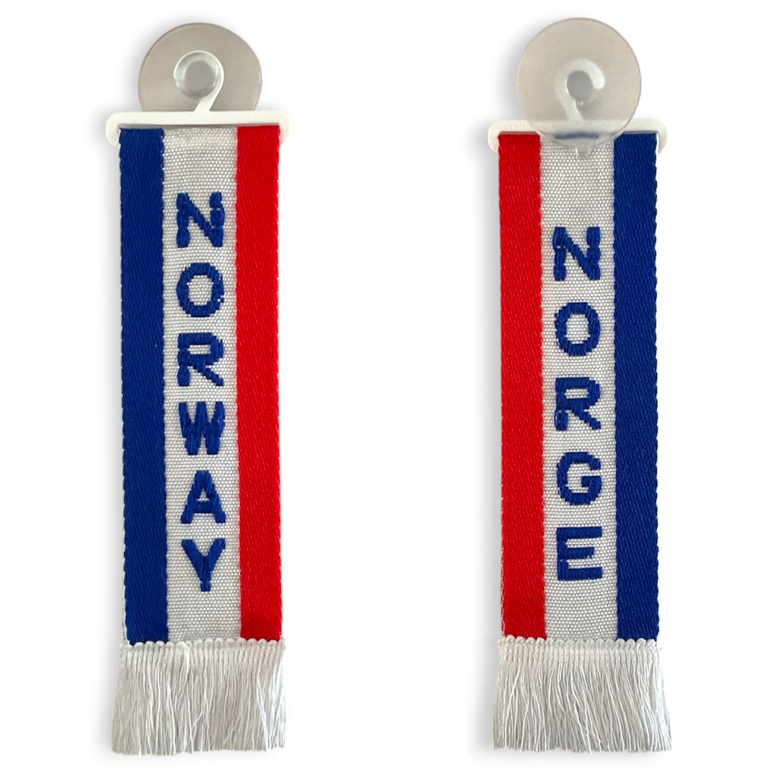 TRUCK DUCK® LKW Auto Minischal Norwegen Norway Norge Trucker Mini Schal Wimpel Flagge Fahne Saugnapf Spiegel Deko Original 80er
