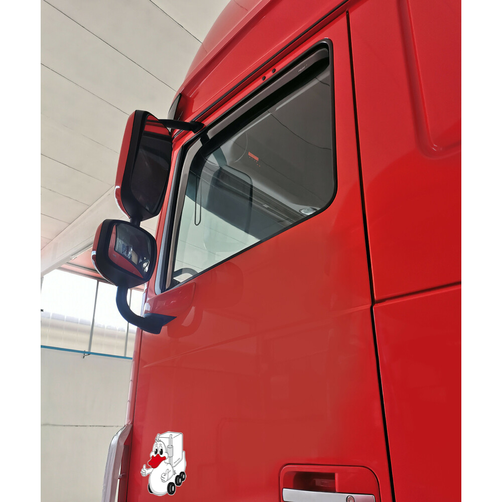Windabweiser Regenabweiser LKW Sonnenschutz Set schwarz für DAF XF 106