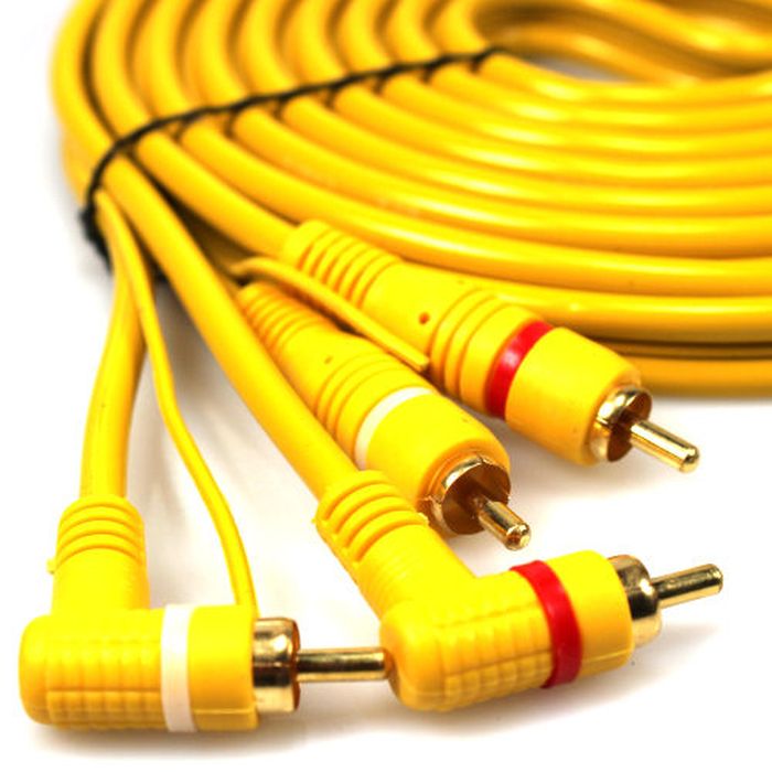 AutoScheich® Cinch Kabel 5m Remote Leitung RCA Verstärker Endstufe ...